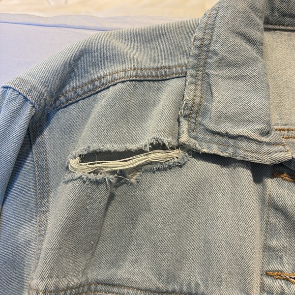 Distressed Jean Jacket - Picture 2 of 7
